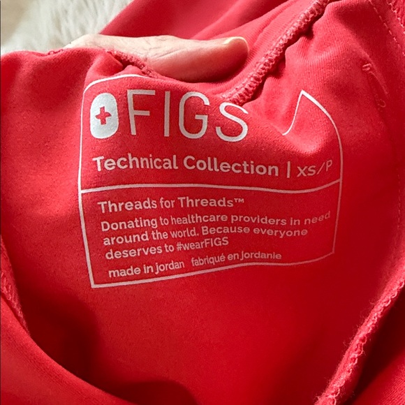 Figs Red Technical Collection Pants - Picture 2 of 2